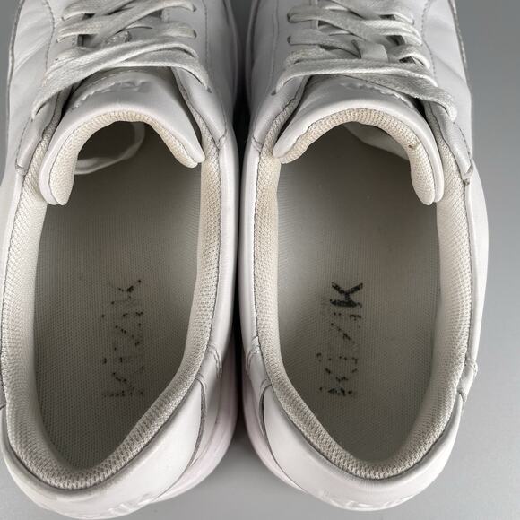 Women’s 8.5 Men’s 7 Kizik Vegas Sneakers White Leather Athletic Casual Sneakers - Picture 8 of 9
